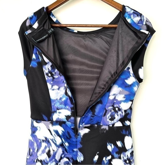 Cynthia Rowley fit &  flare dress with crew neckline and cap sleeves, midi - Picture 8 of 12